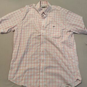 Men’s size large short sleeve button down Southern Point brand shirt